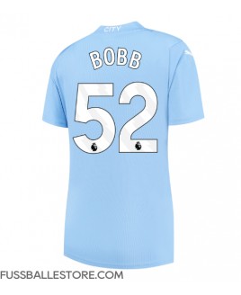 Günstige Manchester City Oscar Bobb #52 Heimtrikot Damen 2023-24 Kurzarm